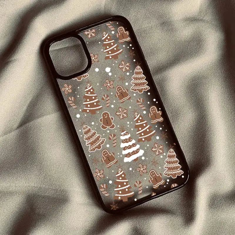 FestiveGuard Christmas Tree Snowman Clear Case For iPhone 11 Through 17 Pro Max Air Shockproof Cover