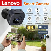 Lenovo Mini Security Camera Pro, 6K Ultra HD, WiFi, two-way audio