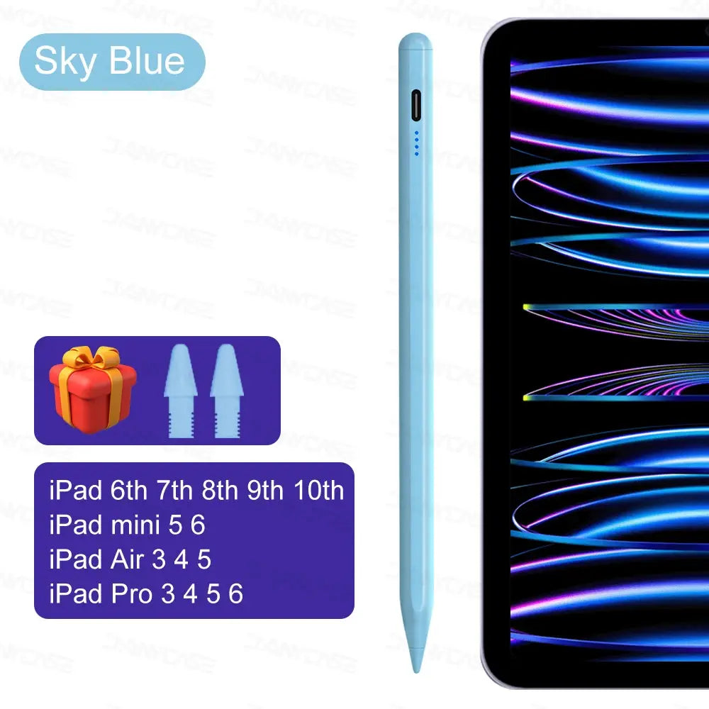 NovaTech M3 iPad Stylus Pen Palm Rejection for Pro 11 12.9 13 Air Mini 5 6 7 Type C Quick Charge 10 Hours