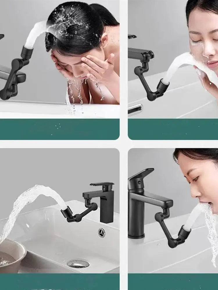 Faucet sprayer head by Simples Market, heavy metal universal 1080° rotating black for kitchen sink spray nozzle