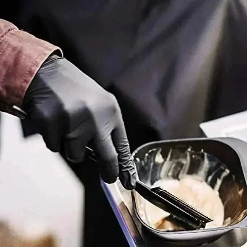 Black disposable PVC gloves, XL size, latex-free, for kitchen use and housework