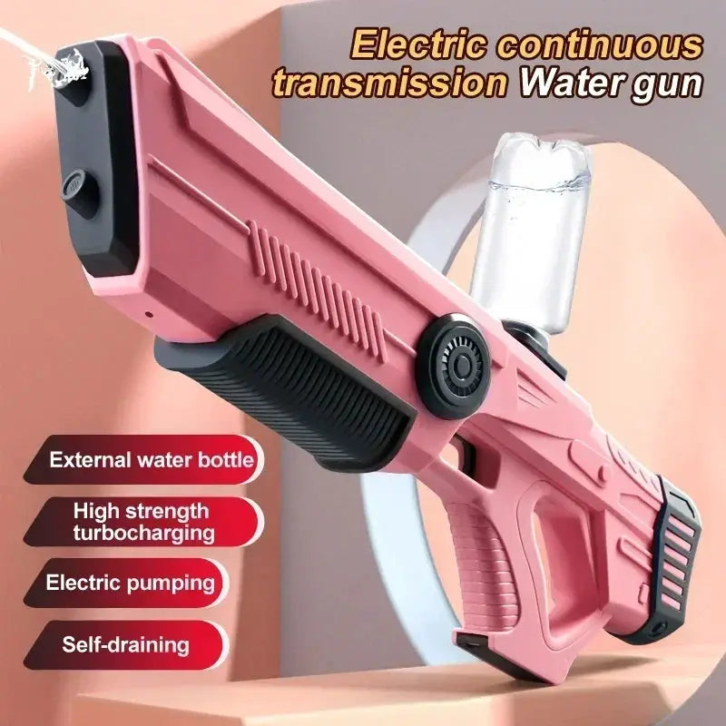 Electric Automatic Water Storage Gun Toy Portable For Summer Beach Play Fantasy Spray Gun For Kids And Adults