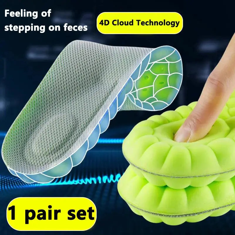 High Elasticity Sport Orthotic Insoles With Arch Support And Shock Absorption For Breathable Comfort And Odor Control