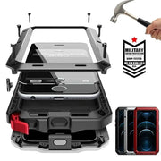 ShieldGuard IP54 Waterproof Heavy Duty Aluminum Case For iPhone 11 Through 17 Series With Gorilla Glass Cover