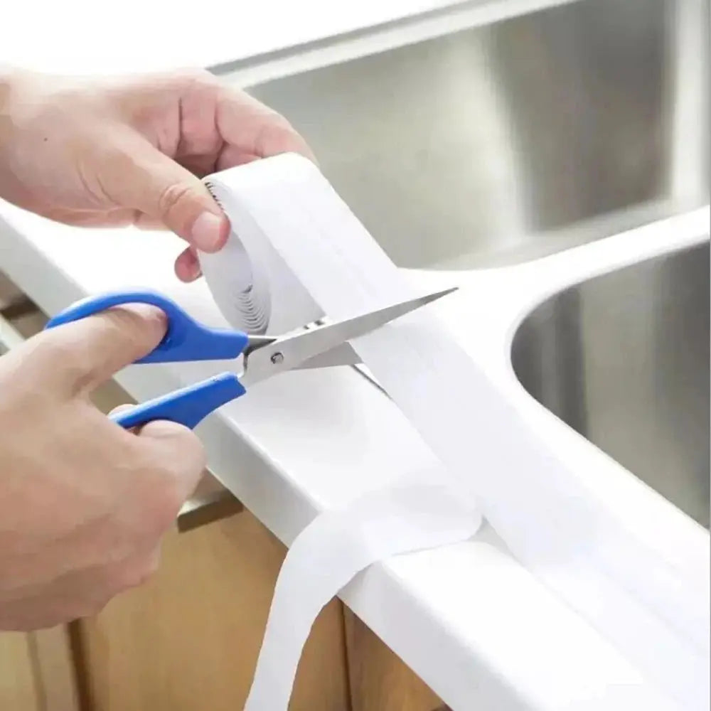 Bathroom Waterproof Sealing Tape PVC Adhesive Sealing Strips Wall Stickers Sink Edge Tape Kitchen Bathroom Accessories