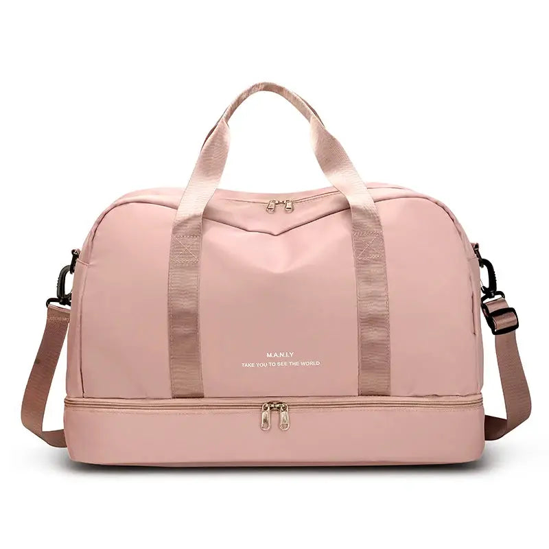 VoyageEase Expandable Travel Duffle Bag For Women Large Capacity Lightweight Weekend Getaway Carrier