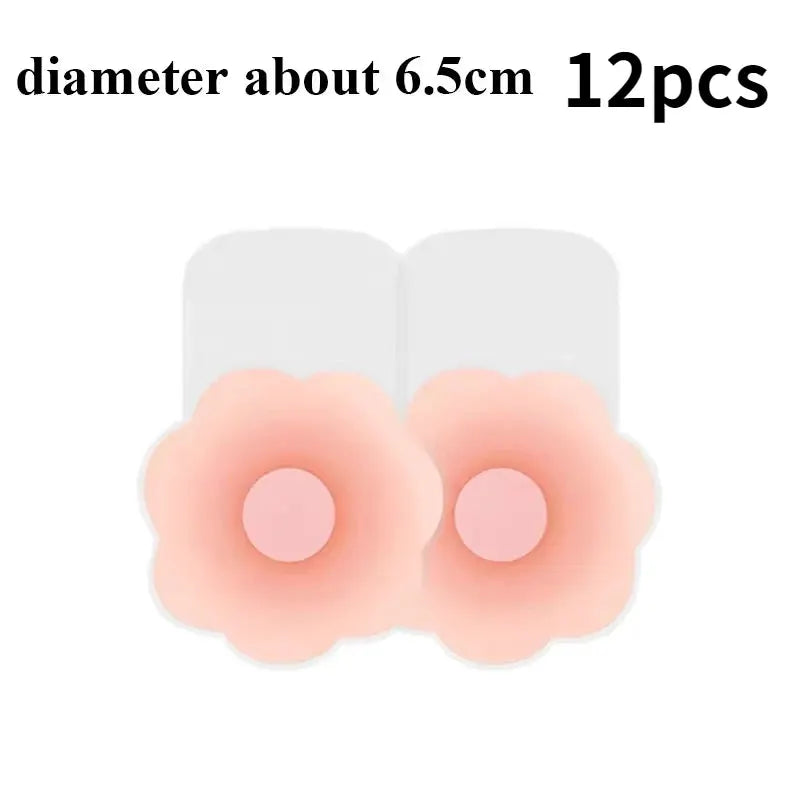 Reusable Silicone Nipple Covers For Women Soft Nipple Pasties Breast Petals Invisible Under Clothing Strapless Bra