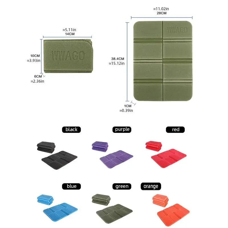 Foam XPE Folding Cushion Outdoor Mat Waterproof Moisture Proof Beach Camping Picnic Pad Portable Six Colors