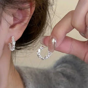LATS New Fashion Trend Unique Design Elegant Irregular C Shape Earrings For Women Party Jewelry Premium Gift Wholesale