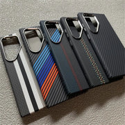 MagSafe Kevlar carbon fiber pattern phone cases by Simples Market for Samsung Galaxy S26 S25 Ultra S24 Plus, set of 6