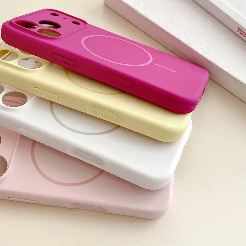 MagShield Solid Color Silicone MagSafe Case for iPhone 17 Pro Max 17 and 17 Pro Seamless Wireless Charging