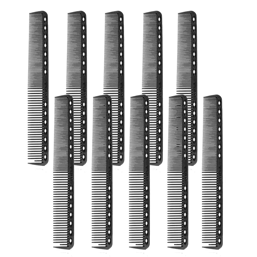 12-piece carbon hair comb set, heat-resistant and anti-static