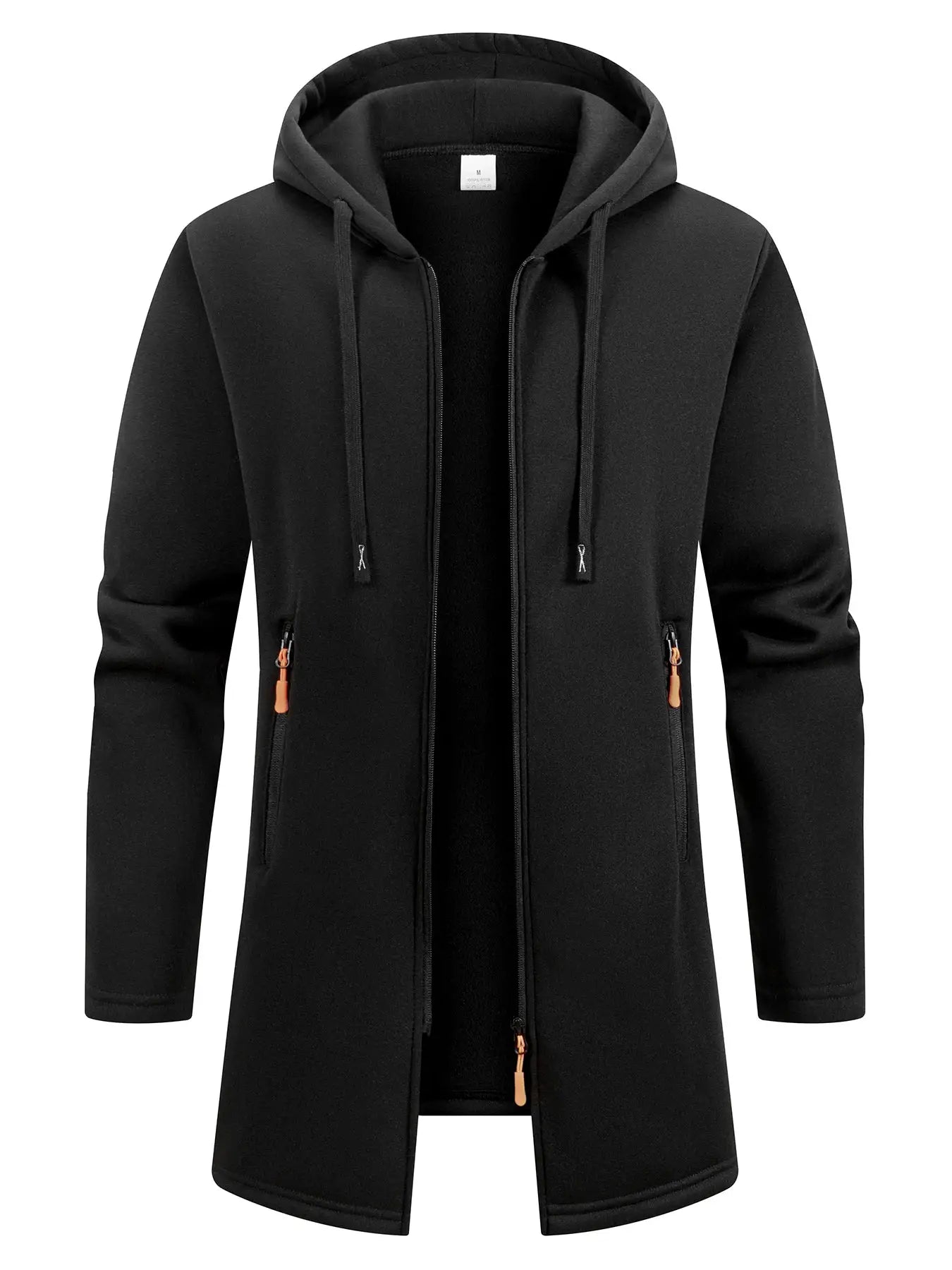 UrbanPulse Streetwear Zip Hoodie Oversized Winter Jacket With Thick Knit Insulation For All Day Warmth