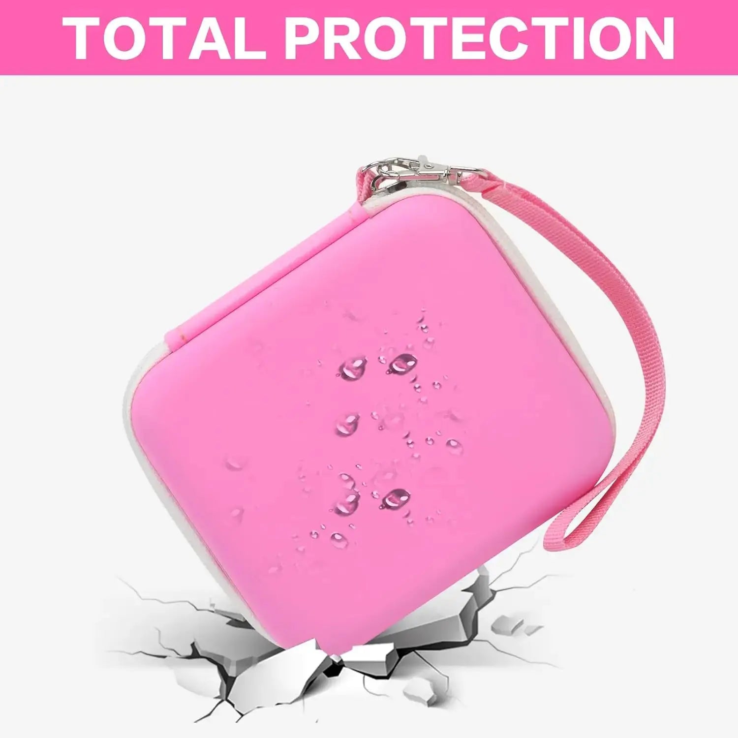 KidGuard Instant Print Camera Case Shockproof Dustproof Hard Storage Bag For Toddler Cameras Travel Friendly PU Case