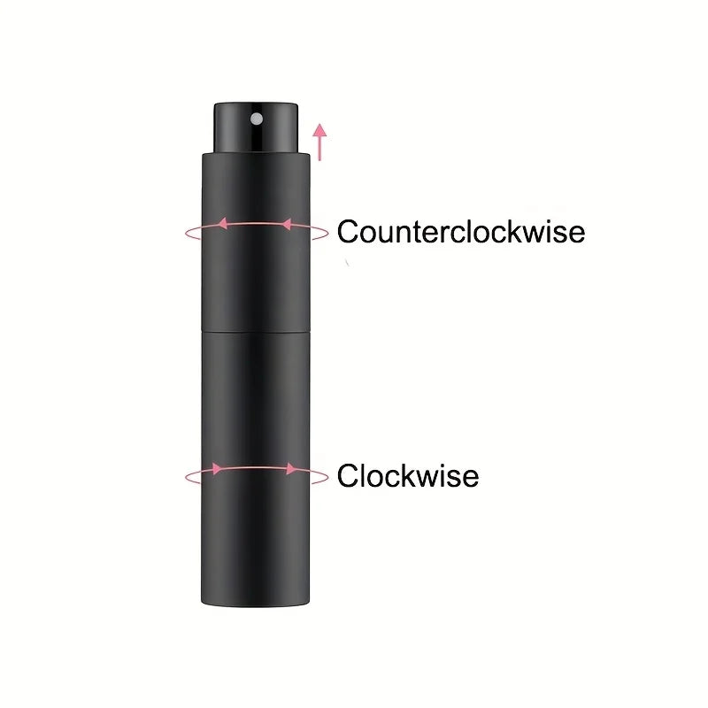 10ml Travel Perfume Sprayer Refillable Cologne Container Empty Dispenser Spray Bottle Mini Black
