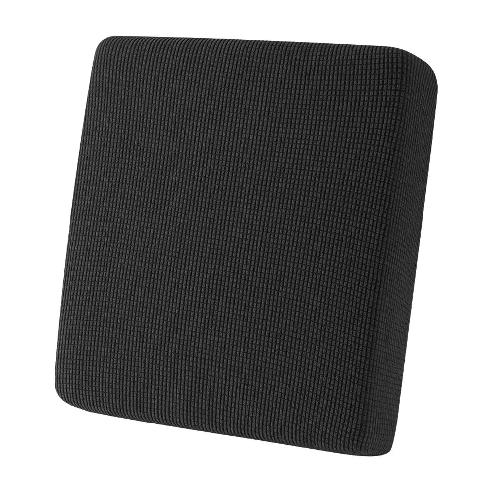 Jacquard patio sofa cushion cover by Simples Market, universal outdoor stretch, black waffle pattern