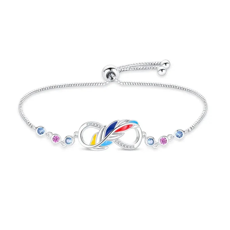 925 Sterling Silver Lucky Symbol Zircon Bracelet For Women Romantic Valentines Day Jewelry Gift Luxury