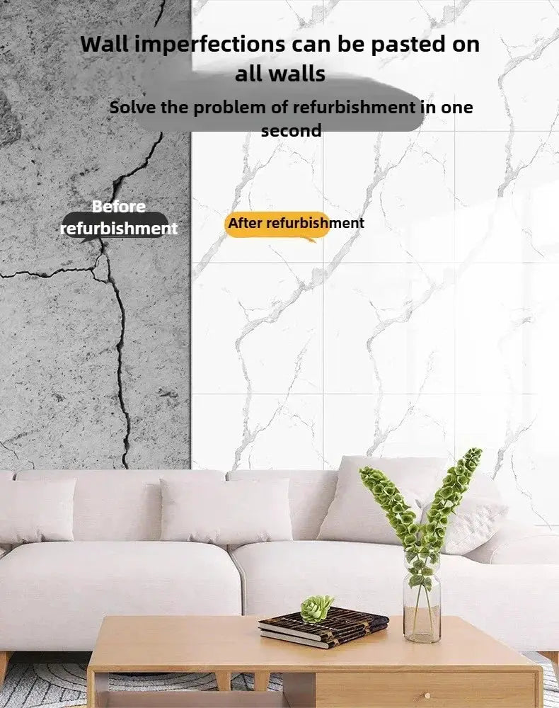 Simples Market self-adhesive wallpaper tiles 30x30cm; waterproof marble finish for kitchen/bathroom decor (10/20/40 pcs)