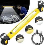 LED Magnetic Work Light Rechargeable Underhood Lamp With Hooks Rotating Magnetic Base For Car Repair Emergency Q1J1