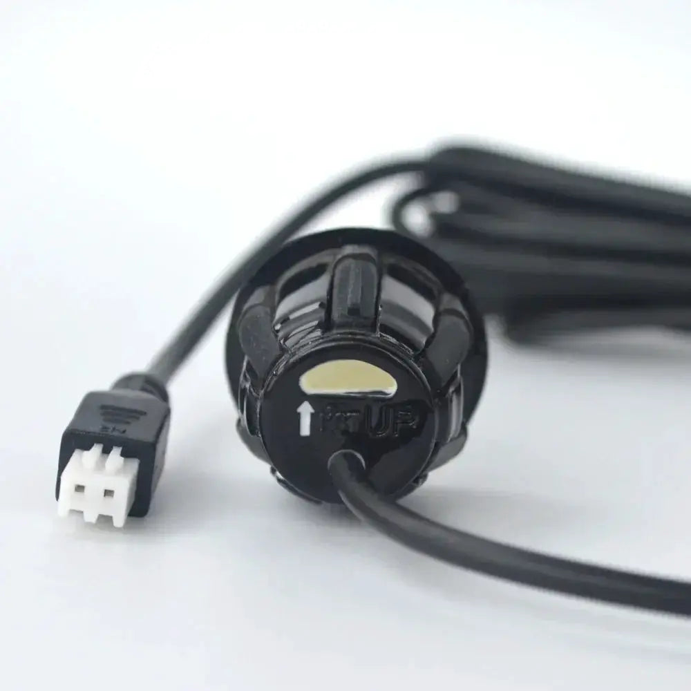 Simples Market ultrasonic parking sensor, black round sensor with wiring and white 4-pin connector