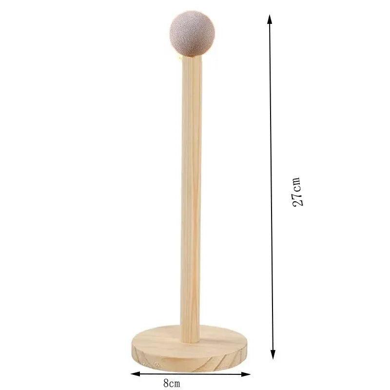 TimberNest Wooden Hair Band Holder Space Saving Vertical Storage Rack For Kids Accessories Organizer