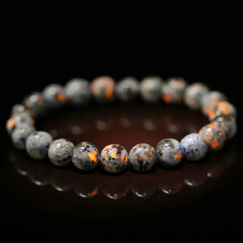 JD Natural Stone Beads Bracelet Amethyst Tiger Eye Crystal Quartz Agate Unisex Bangle Reiki Healing Jewelry Gift