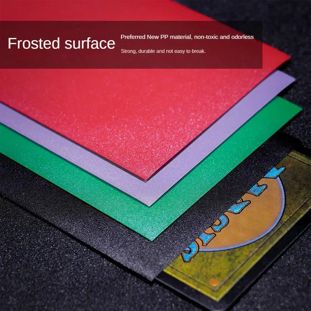 100 Pcs Matte 66x91mm Standard Size Card Sleeves For TCG Trading Cards Board Games Tarot Shield