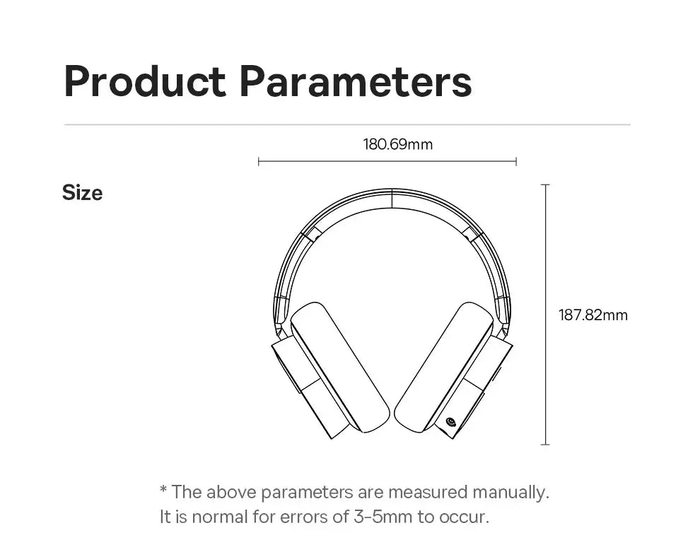 Baseus GH02 gaming wireless over-ear headphones with mic, Bluetooth 5.3 and 40mm drivers
