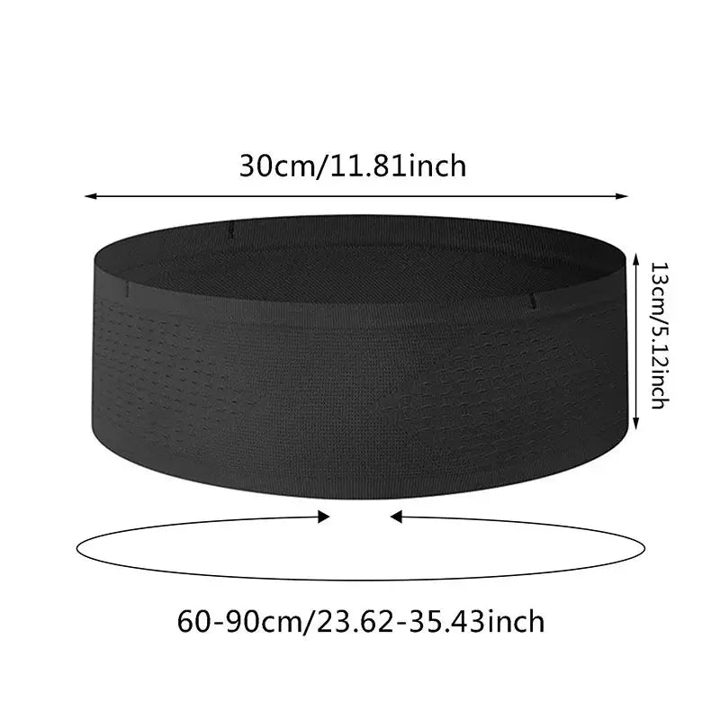 Seamless Invisible Running Waist Belt Bag Portable Lightweight Unisex Phone Carry Bag For Running Cycling And Gym
