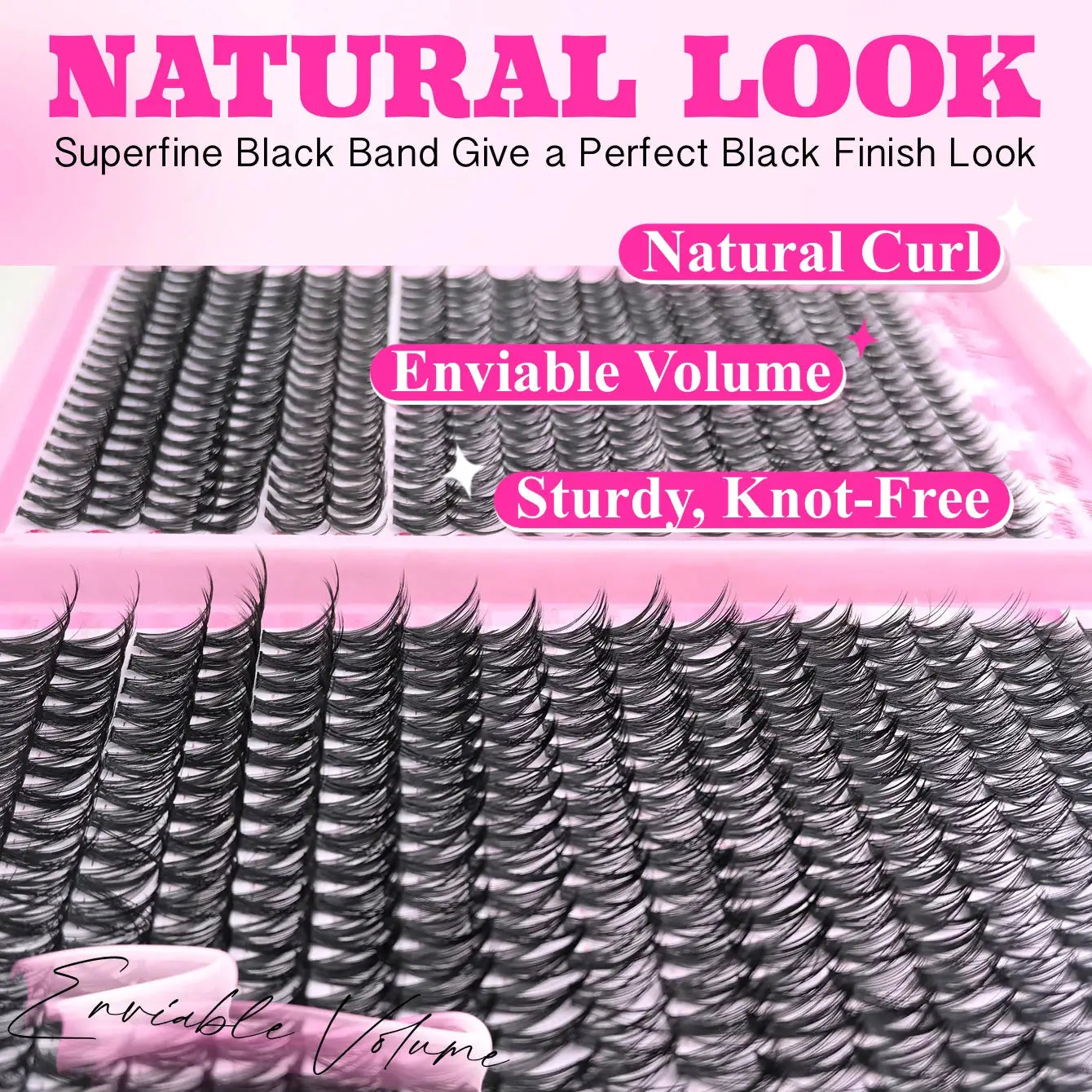 DIY Lash Extension Kit For Clusters And Individual Eyelashes 9 To 16mm Bond And Seal Wispy Natural Look