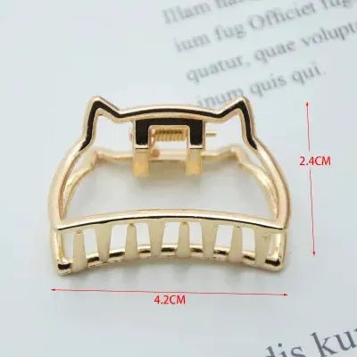 LuxeHair Geometric Metal Hair Claw Clip For Women And Girls Elegant Minimal Design For Secure Hold