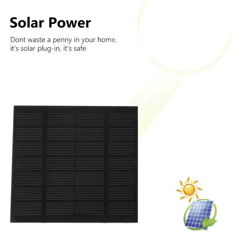 Simples Market solar fountain panel; black 6-nozzle water kit for ponds and bird baths