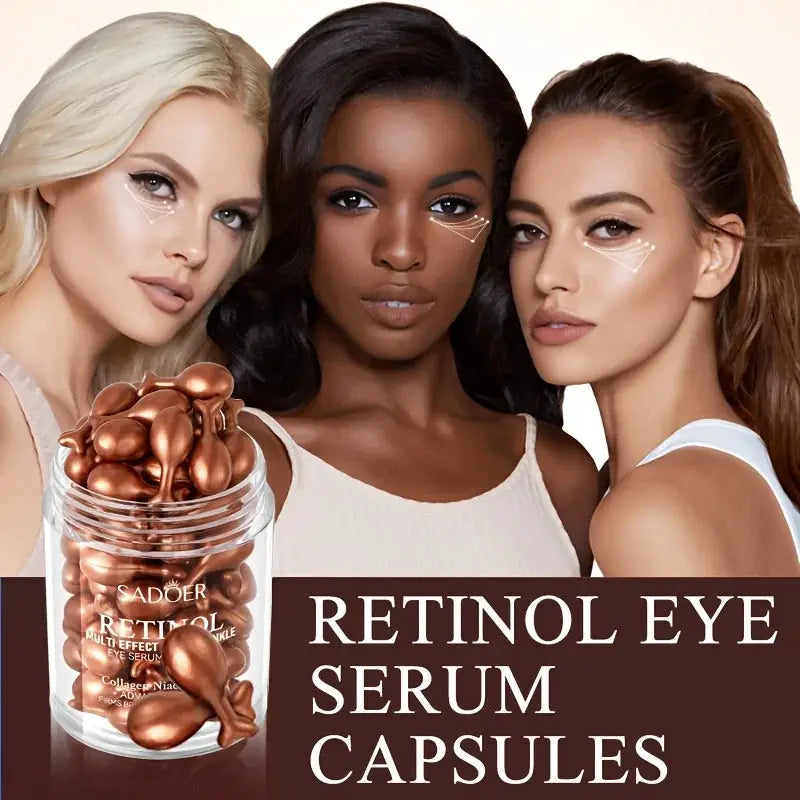 Lumina Retinol Multi Effect Firming Capsule Serum Hydrating Eye Cream Set For Delicate Eye Area