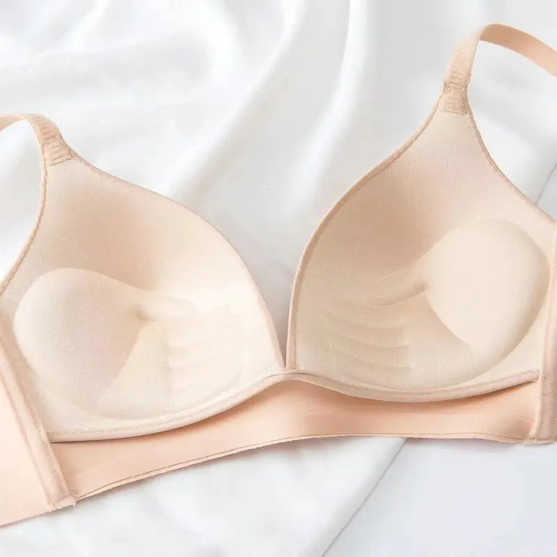 Simples Market 3-piece seamless bra set for women, nude beige, non-wire cups