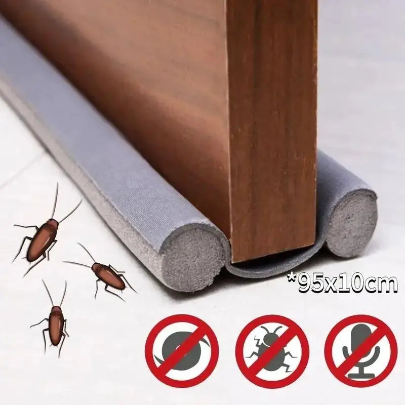 2 In 1 Flexible Under Door Bottom Draft Stopper Seal Strip Weather Strip Thicker Anti Cold Gap Blocker For Doors