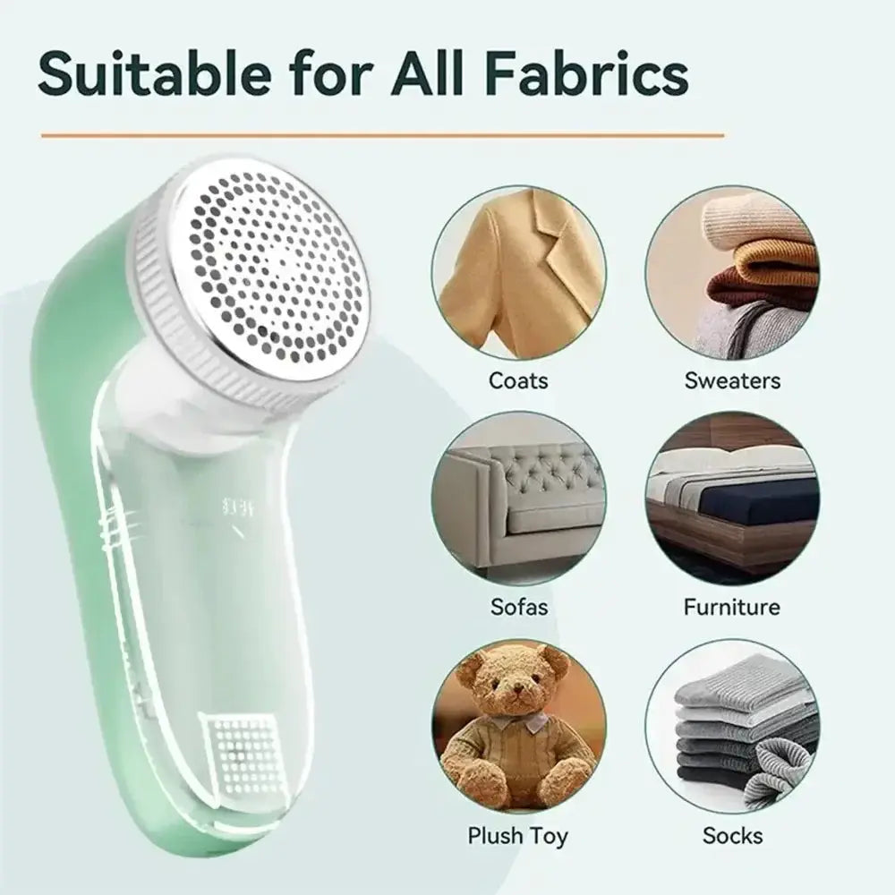 Simples Market electric lint remover; handheld fabric shaver for coats, sweaters, sofas, furniture, plush toys, socks