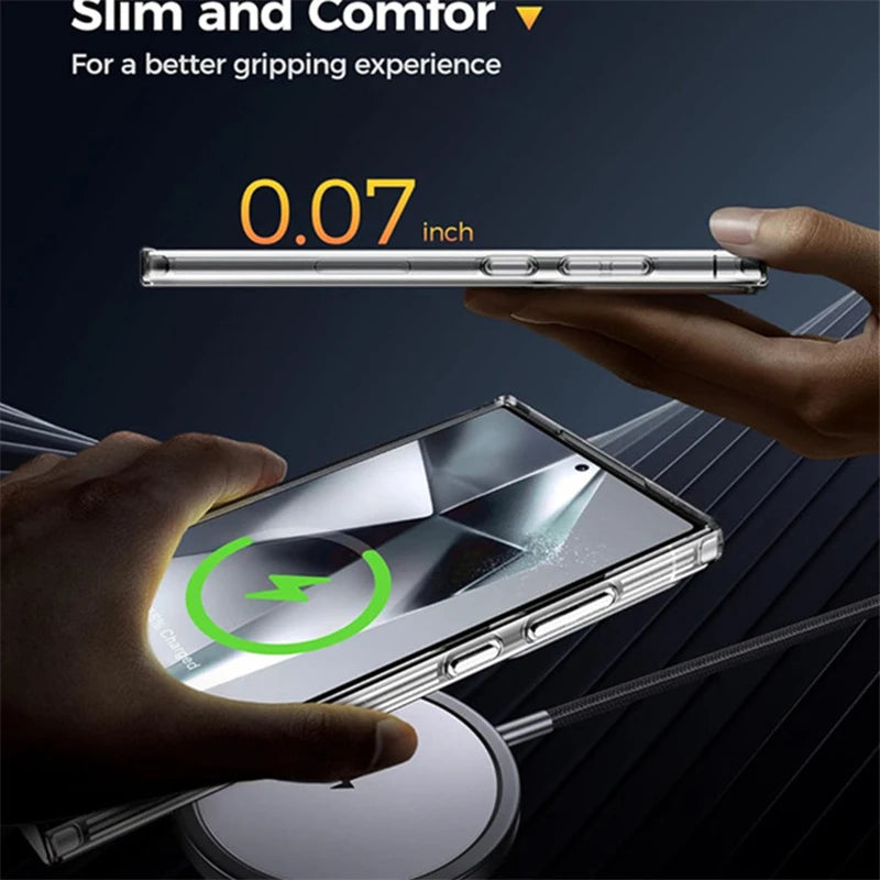 Clear case for Samsung Galaxy phones by Simples Market, ultra-thin 0.07 inch transparent protective cover