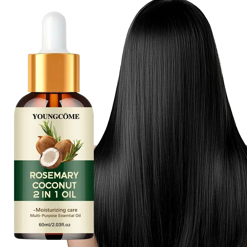 Rosemary Oil And Coconut Oil For Hair Loss Prevention Nourishes Strengthens Roots Scalp Treatment Hair Care