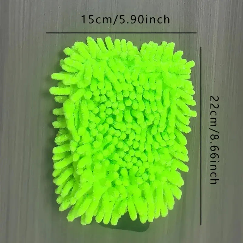 AutoShine Microfiber Car Wash Gloves Scratch Free And Lint Free Double Sided For Safe Vehicle Cleaning