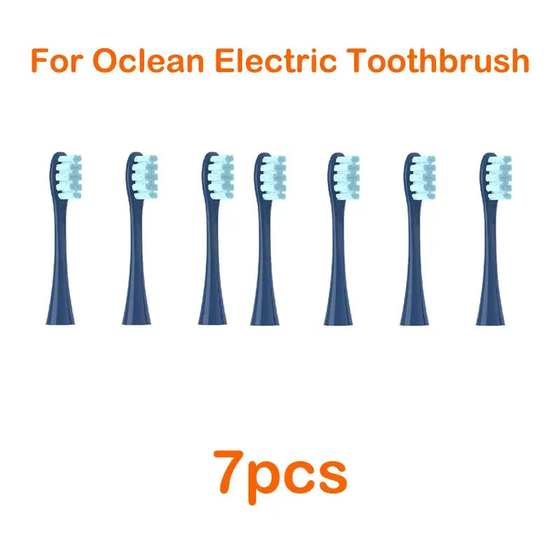 Oclean Flow Replacement Brush Heads Soft DuPont Tynex Bristles 7 Pack for Sonic Toothbrushes Gentle Plaque Removal