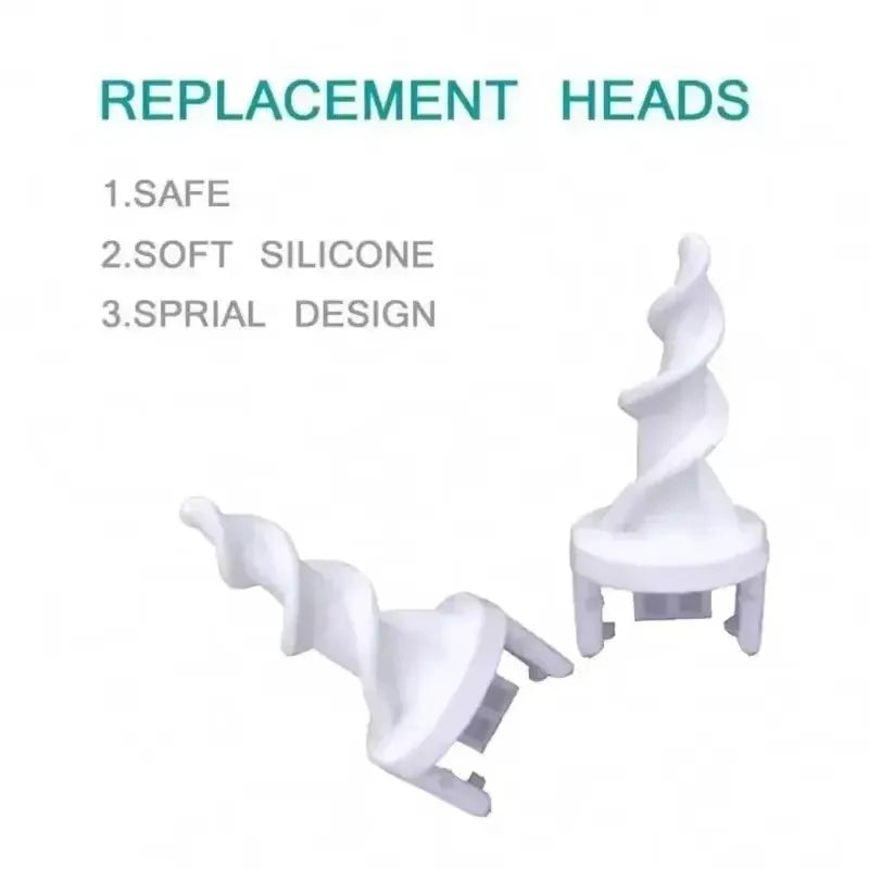 PureCare Ear Wax Remover Tool With Soft Silicone Spiral Tips And 16 Replacement Tips Included For Hygienic Ear Care