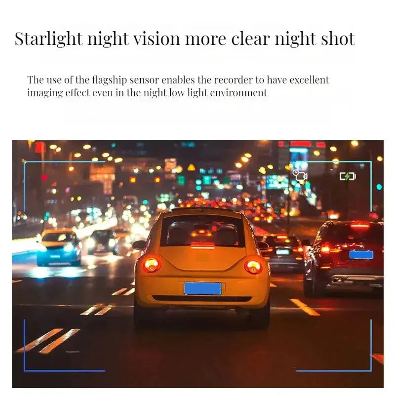 Simples Market dash cam, 1080P WIFI dual cameras, front and interior, IR night vision, wide-angle