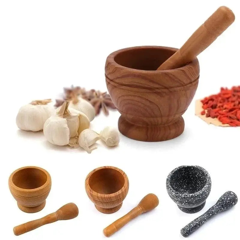 CuisineCraft Resin Mortar and Pestle Set Lightweight Durable Grinding Tool for Spices Herbs Garlic