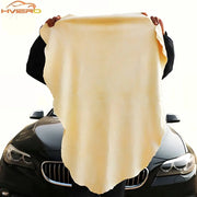 Genuine leather drying chamois 40x70cm beige for car, motorcycle and home care