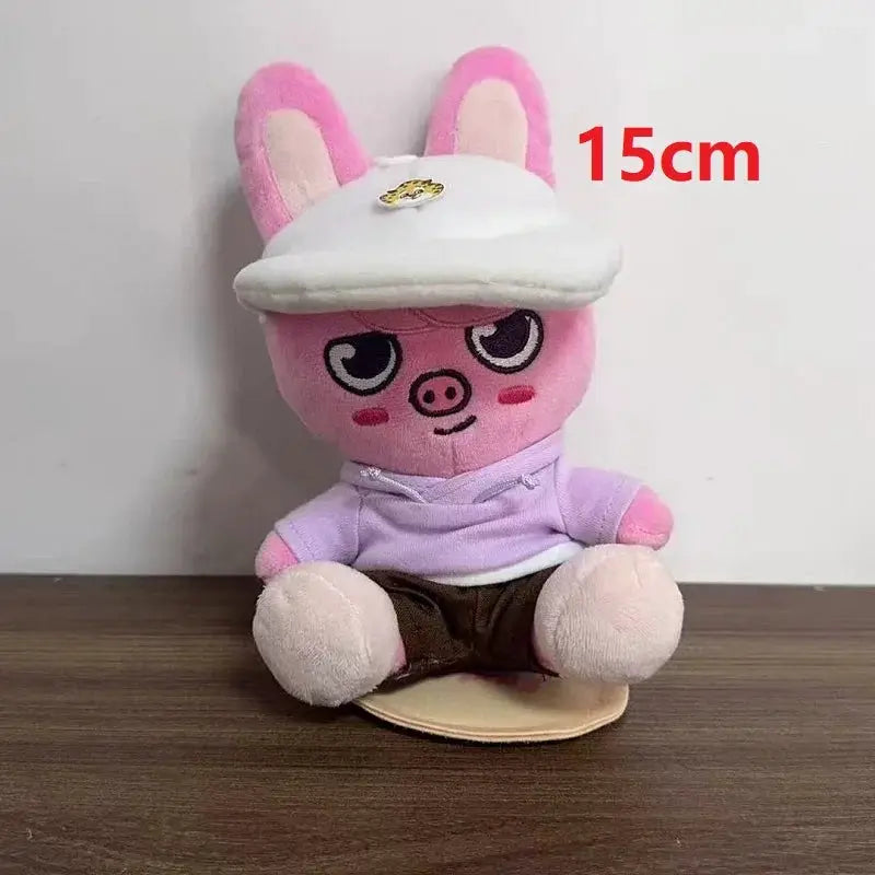 SKZOO Stray Kids Plush Keychain 12cm Doll Cloak Fashion Toy Fans Gift Official Collectible Item