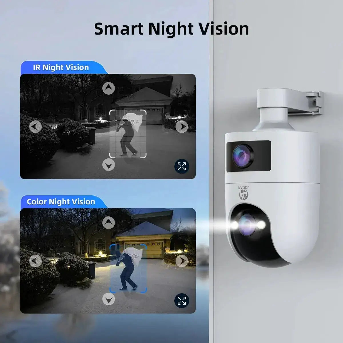 Simples Market 4K PTZ IP outdoor security camera with waterproof dual lens, 5G WiFi, auto-tracking and night vision