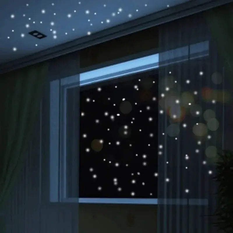 407 Pcs Luminous Wall Stickers Glow In The Dark Star Decor Kids Room