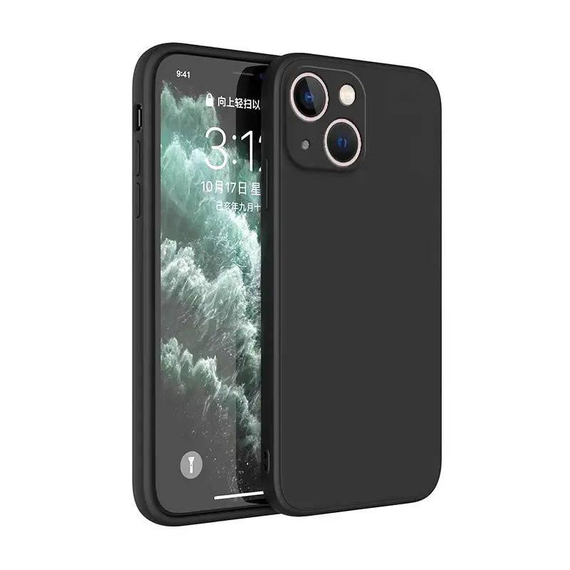 Square Liquid Silicone Phone Case With Luxury Camera Protection For iPhone 11 12 13 14 Plus Pro Max Mini