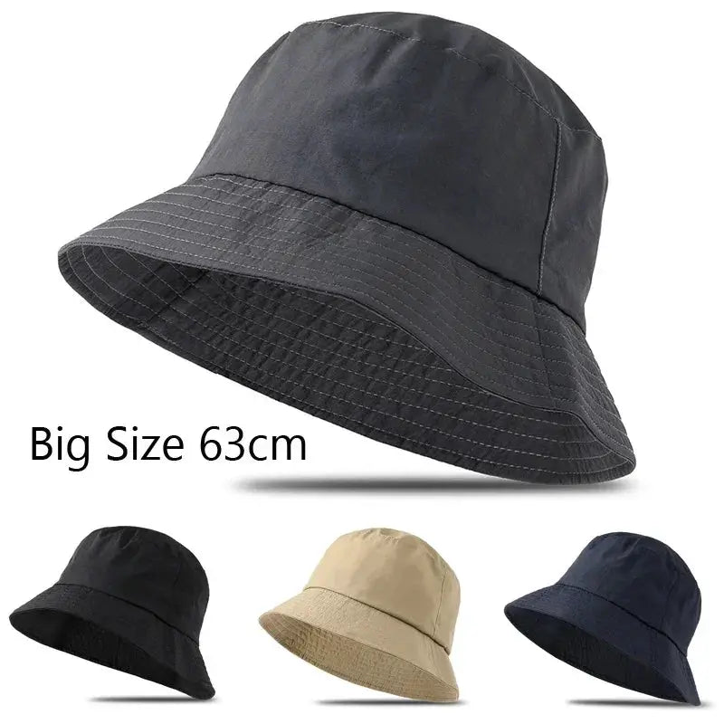 Waterproof Large Size Sun Hat For Men And Women 62cm UV Protection Mountaineering Bucket Hat