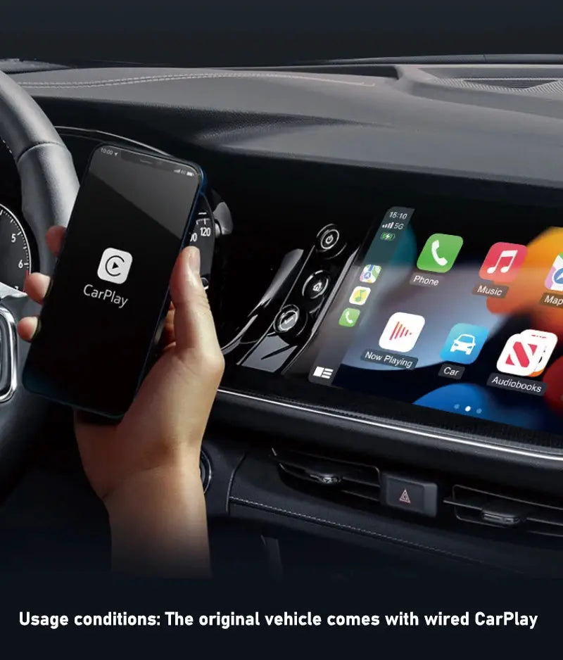 Simples Market 2-in-1 wireless CarPlay/Android Auto adapter dongle, black car accessory